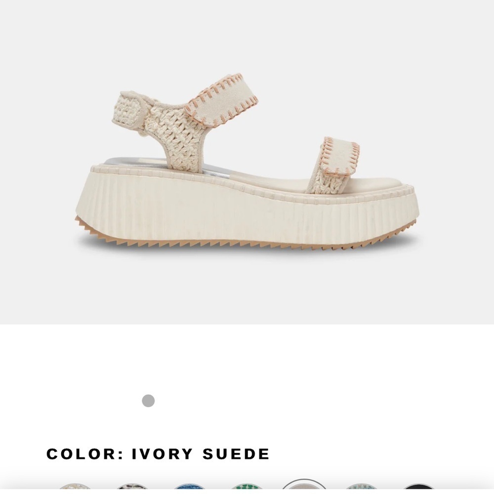 Dolce Vita Cream Sandals - Picture 2 of 7